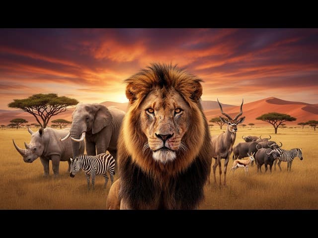 Animals on Safari across Southern Africa