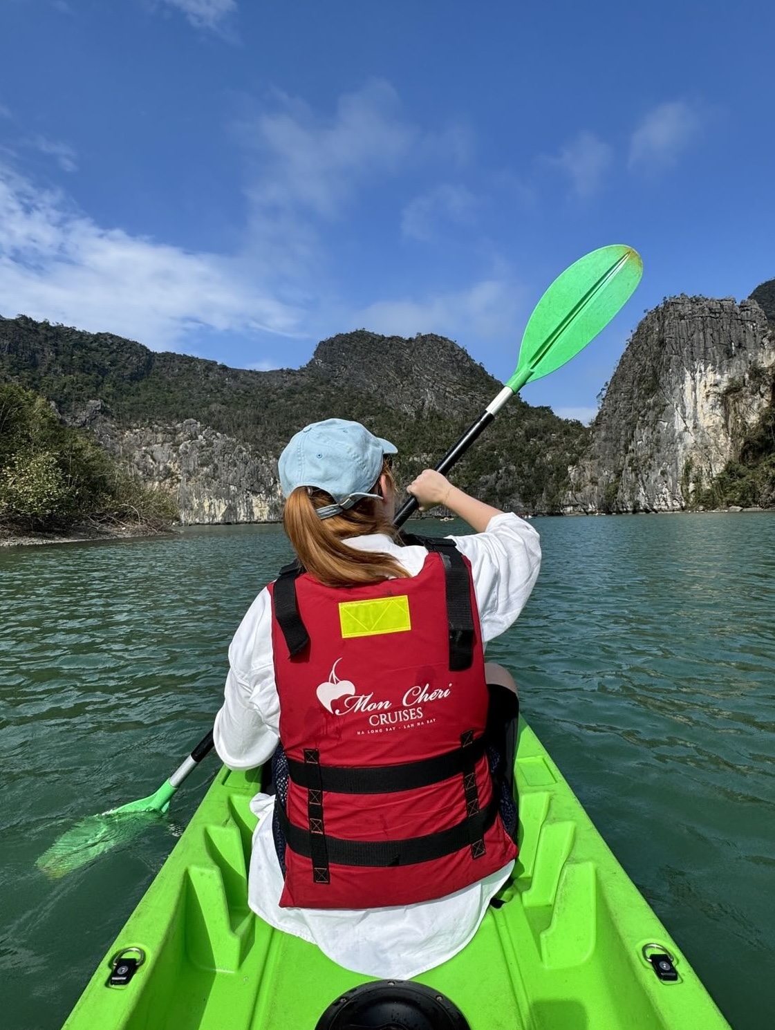 Kayaking in Ha Long Bay
